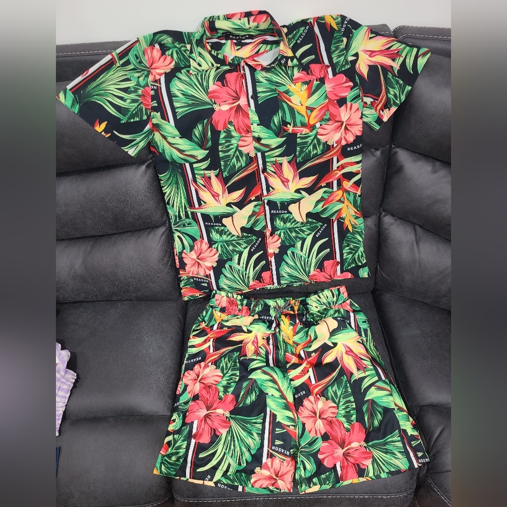 Men's REASON Tropical Short Set